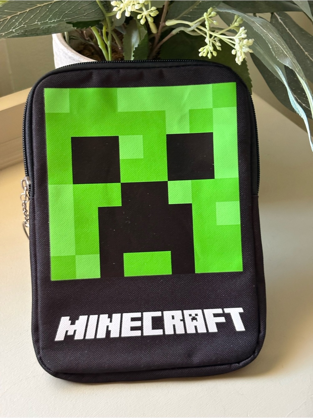 Green Creeper Zip Pouch for Kids